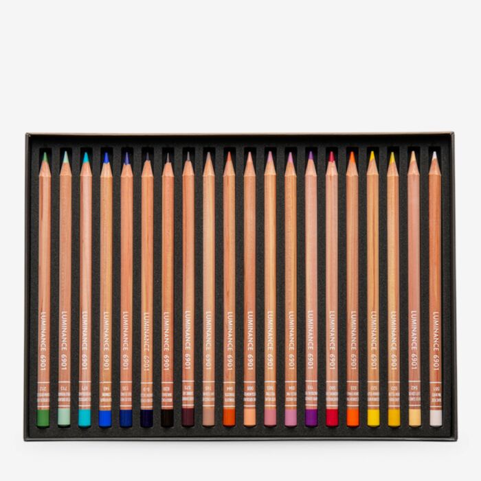 CARAN D'ACHE LUMINANCE 6901 20色セット Caran d'Ache Luminance 6901 Box of 100 Coloured Pencil Set