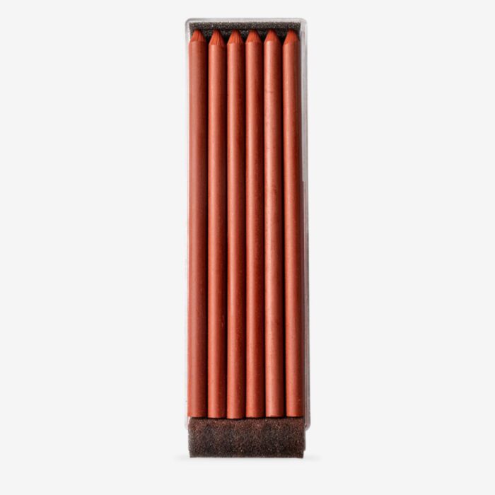 KOH Koh-I-Noor : 5.6mm Lead : 6 x Russet Sepia Drawing Chalks