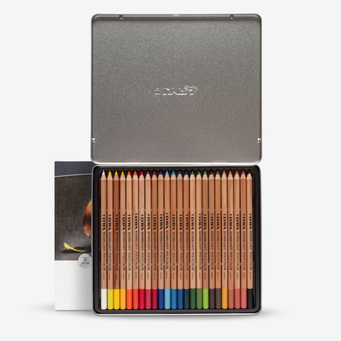 Lyra : Rembrandt Polycolor Colored Pencil Set : Metal Box 24
