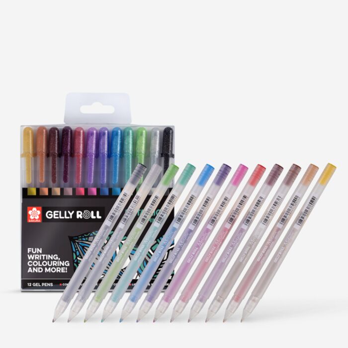 Metallic Gel Pen Art Sakura Gelly Roll Pen Metallic Shiny Gel Pen