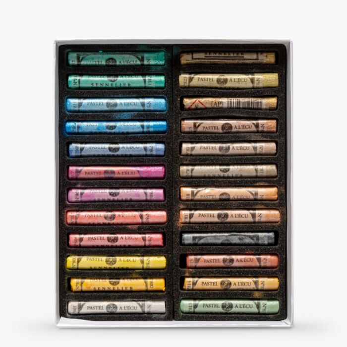 SENNELIER Soft Pastel 32本セット Sennelier Soft Pastel : Full Stick : Set Of 24 : Iridescent