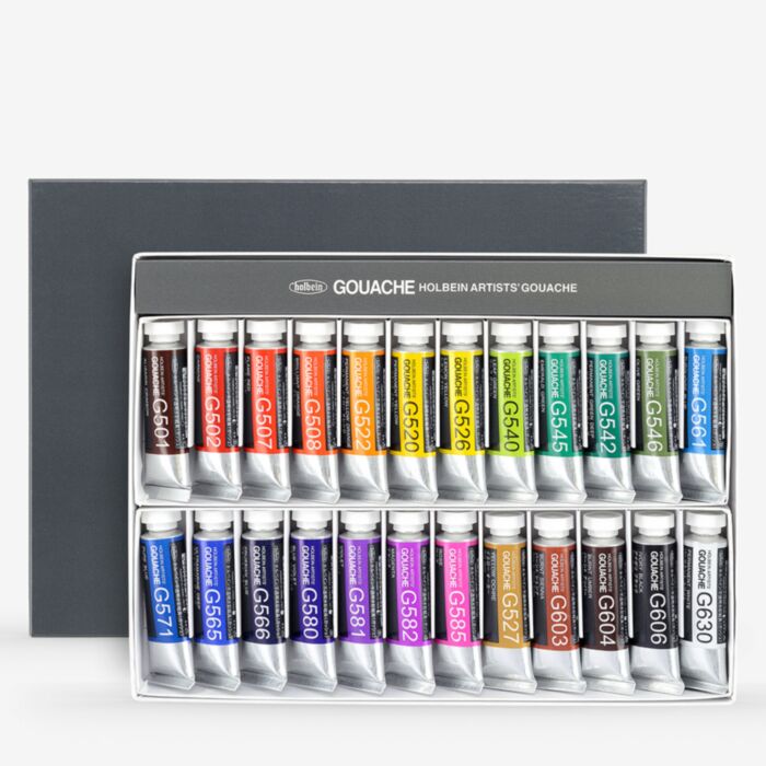 絵の具/ポスターカラー Holbein G715 Gouache 24 Color Set 15 ml Holbein : Artists' : Gouache Paint : 15ml : Set of 24