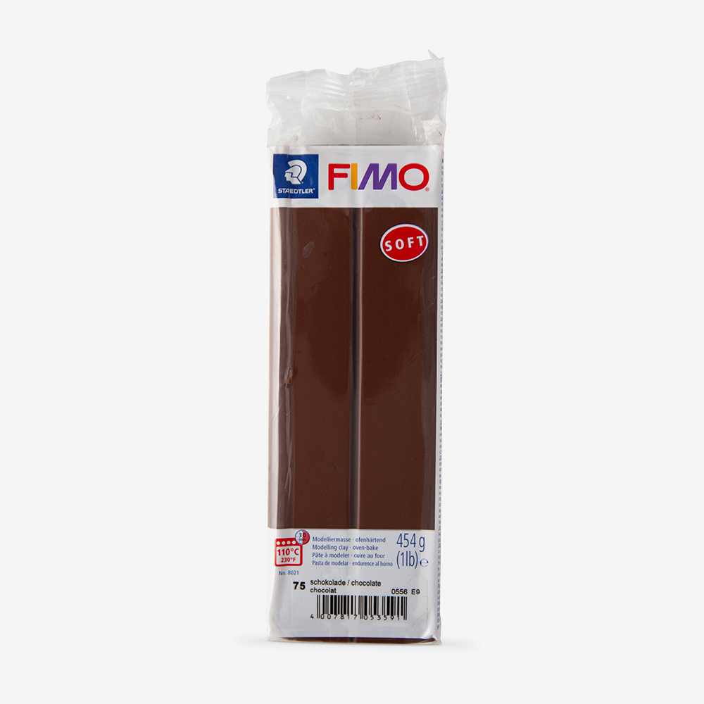 Staedtler : Fimo Soft : Large Block : 454g : Chocolate | Jackson's Art