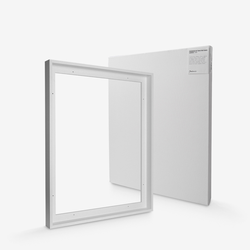 Jackson's : 60x75cm 38mm Canvas and White 44mm Rebate Ready-Made Wooden ...