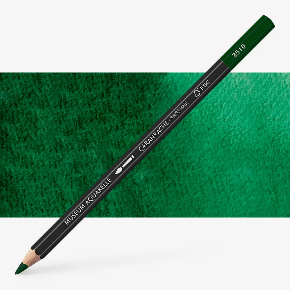 Caran D'Ache : Museum Aquarelle Pencil : Moss Green