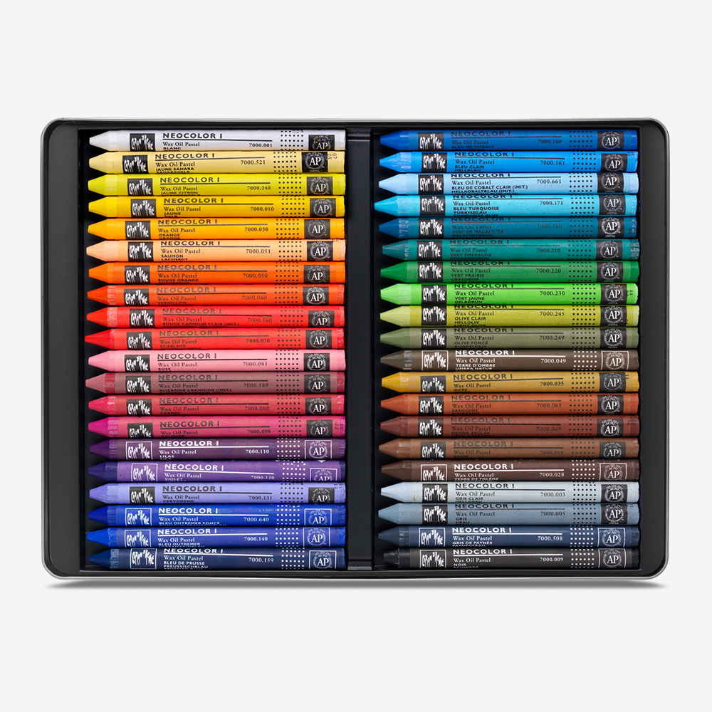 Caran D'Ache : Classic Neocolor I : Assorted Tin Of 40 - Wax