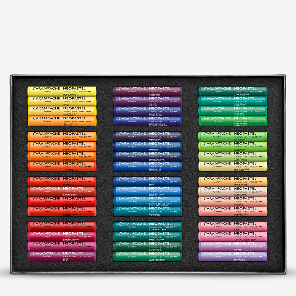 CARAN D'ACHE NEOPASTEL 24色セット Caran D'ache Neopastel Oil Pastels Set Of 24 (7400.324