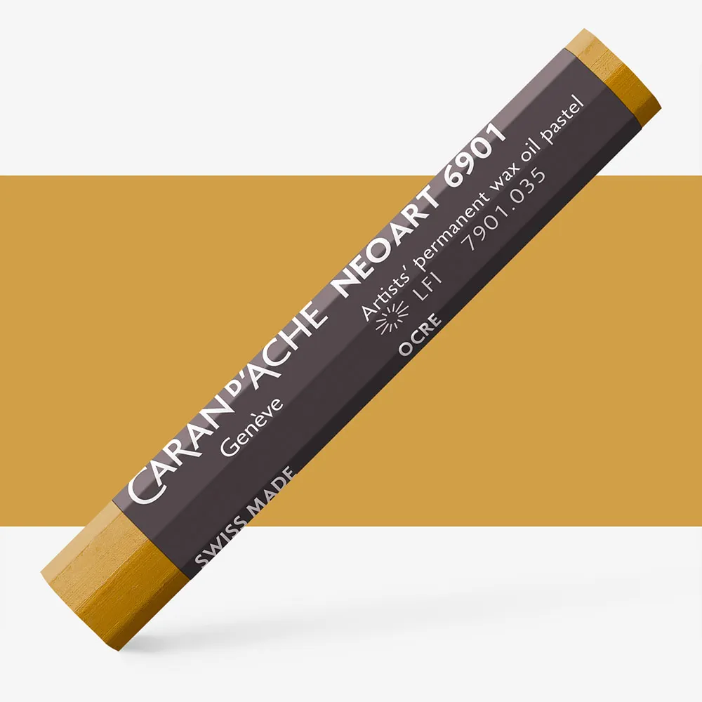 Caran D'Ache : Neoart 6901 : Wax Oil Pastel : Ochre