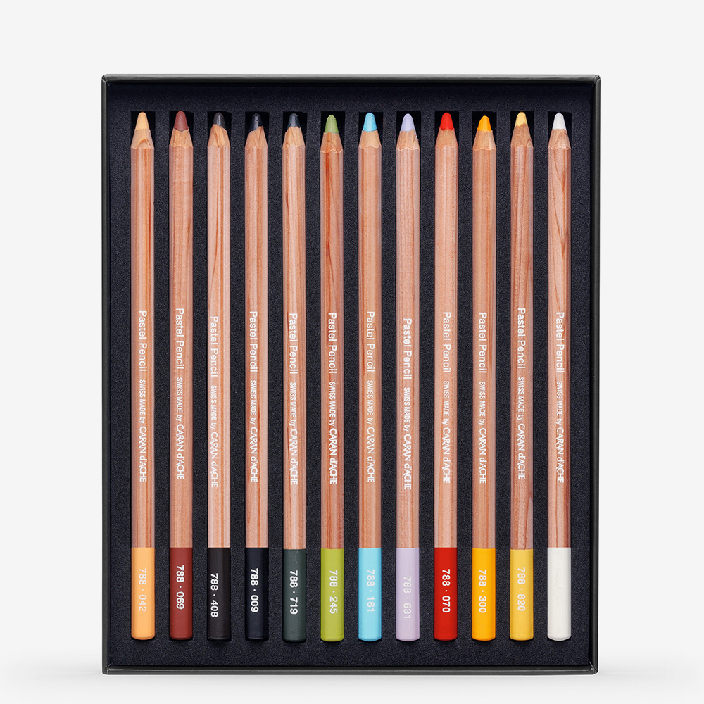 Caran D'Ache : Pastel Pencil Set Of 12 | Jackson's Art