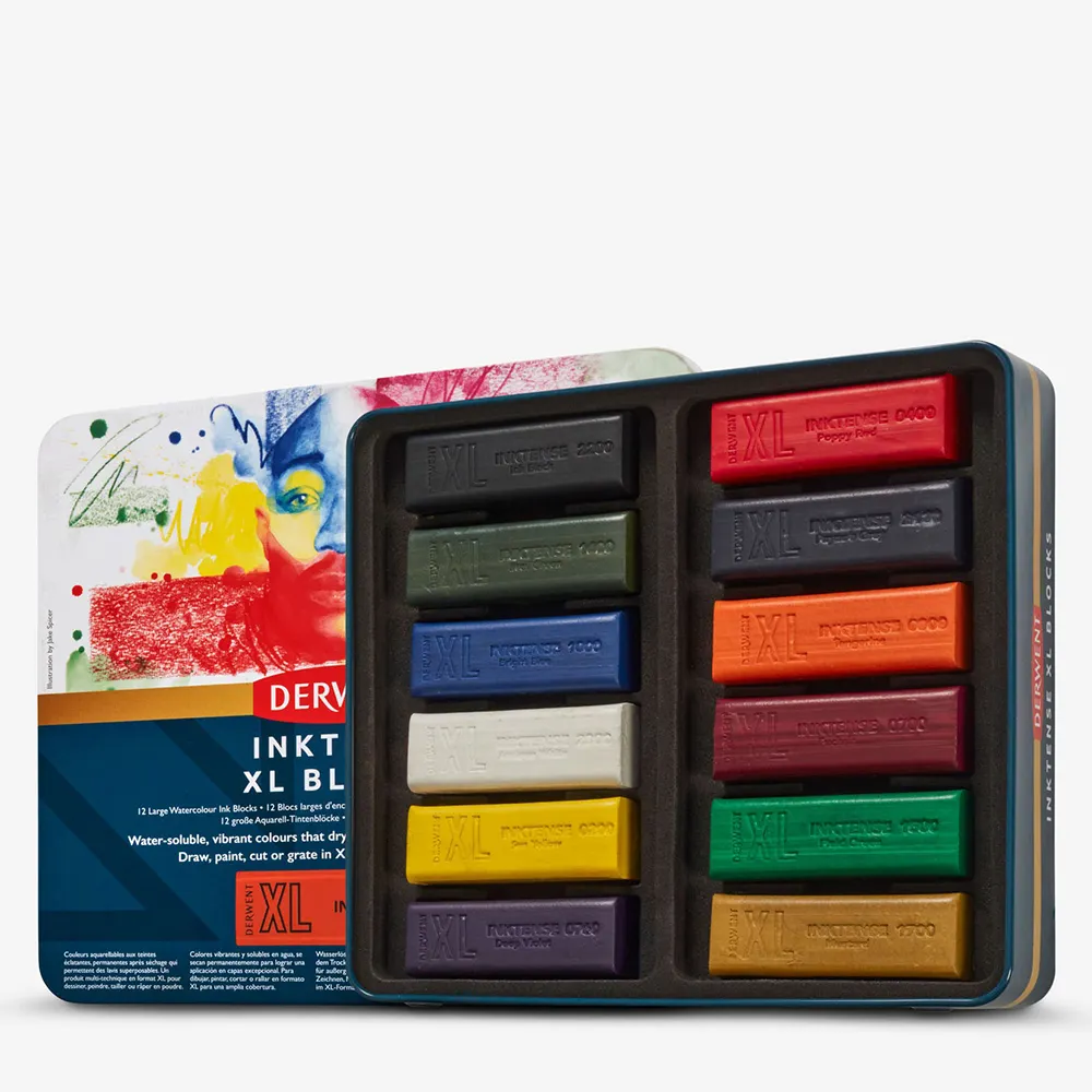 Derwent : Inktense XL Block : Tin Of 12