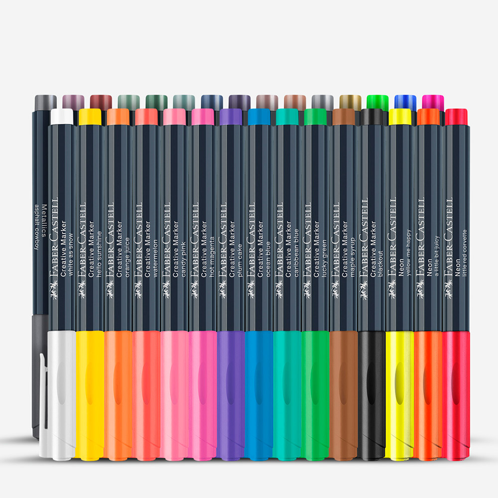アップル ペントレー Faber-Castell : Creative Marker : Metallic, Neon & Creative