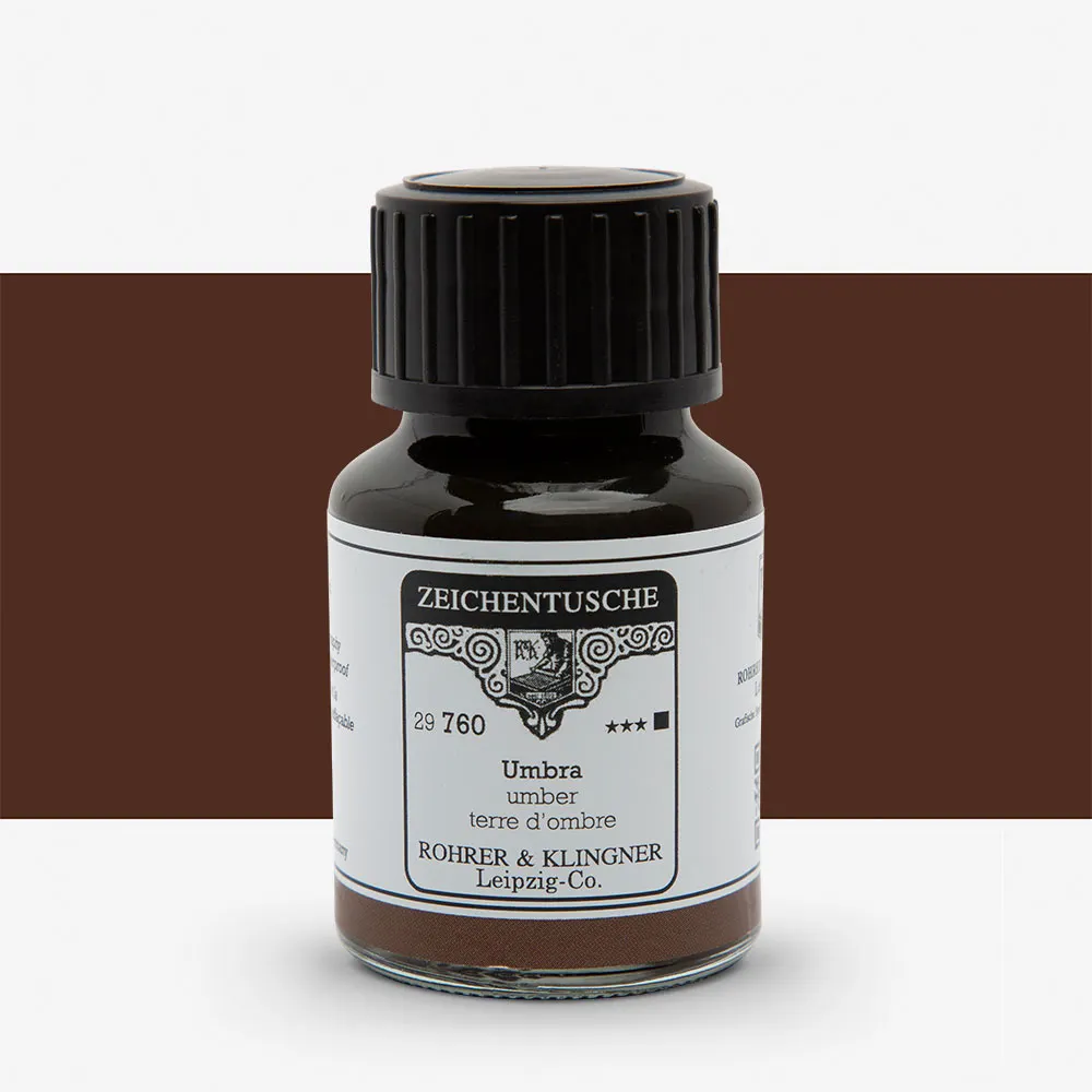 Rohrer & Klingner : Calligraphy Ink : 50ml : Umbra (Umber)