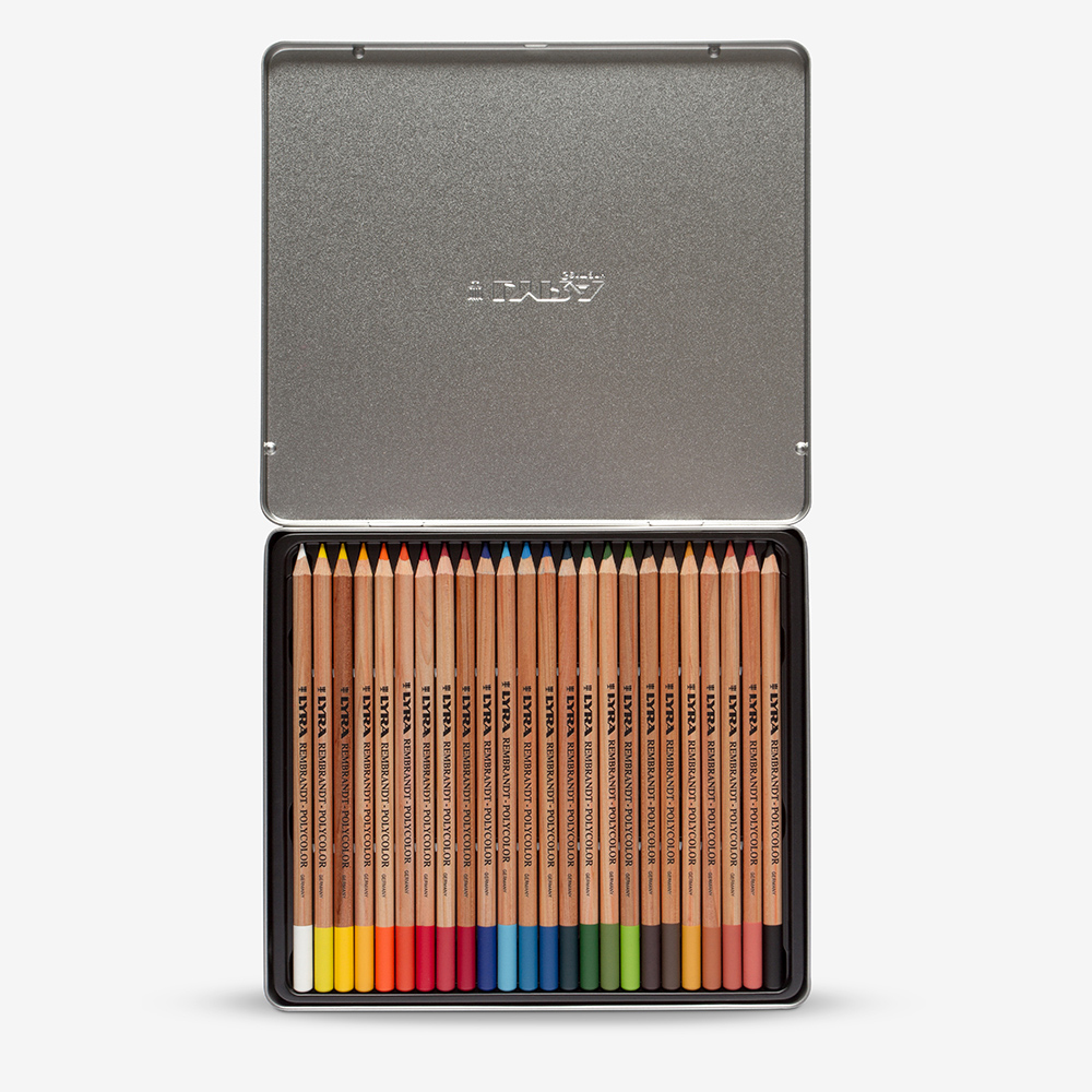 LYRA REMBRANDT-POLYCOLOR色鉛筆セット スケッチブック付き Lyra : Rembrandt Polycolor Coloured Pencil Set : Metal Box