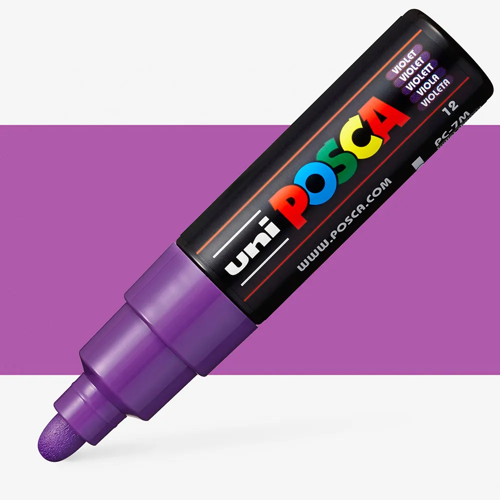 Uni : Posca Marker : PC-7M : Bullet Tip : 4.5 - 5.5mm : Violet