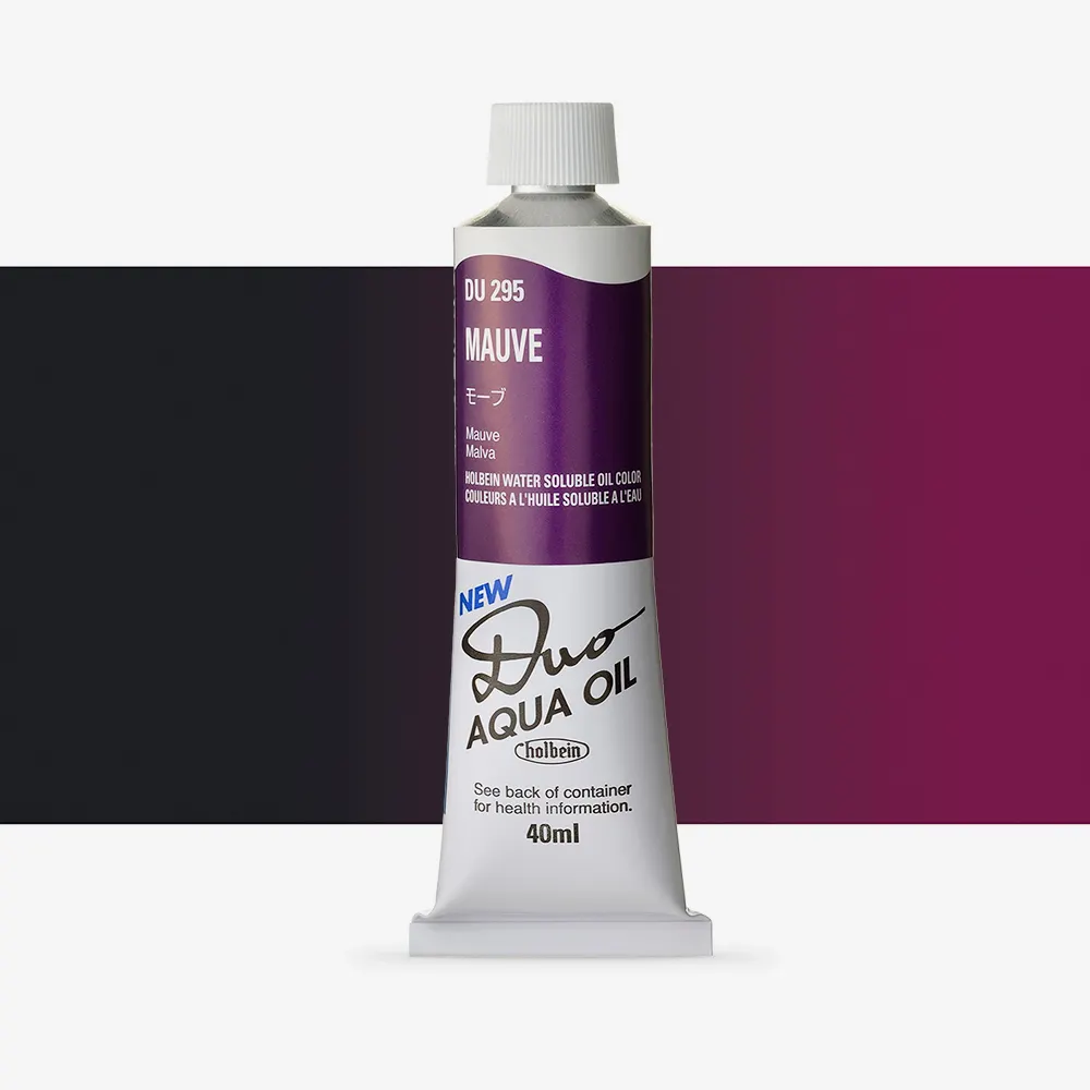 Holbein : Duo Aqua : Watermixable Oil Paint : 40ml : Mauve