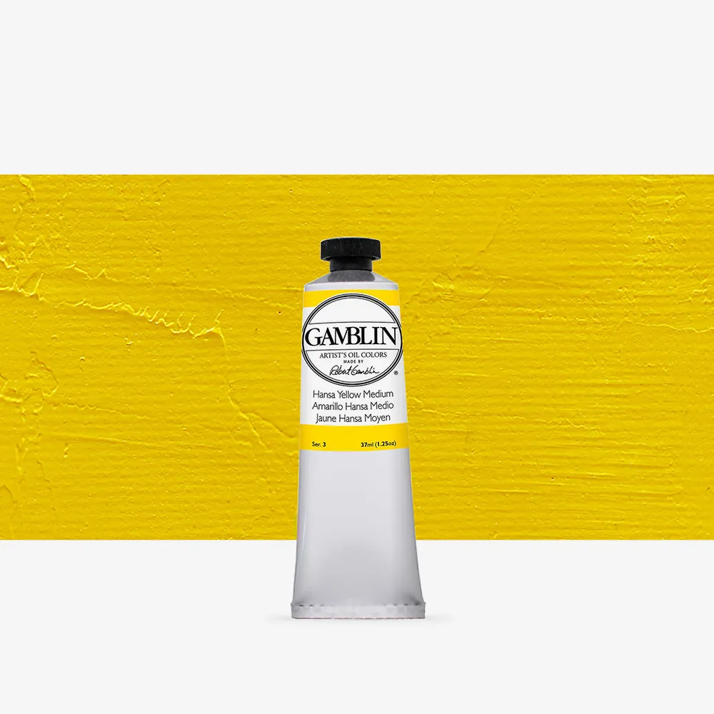 Gamblin : Artist Oil Paint : 37ml : Hansa Yellow Medium
