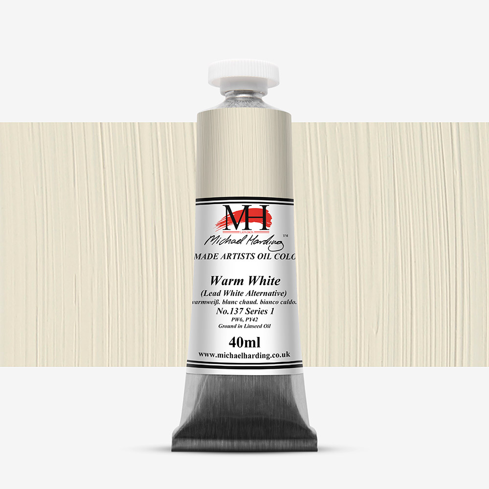 Michael Harding : Oil Paint : 40ml : Warm White (Lead White Alternative ...