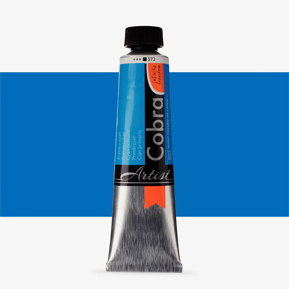 Royal Talens : Cobra Artist Water Mixable Oil Paint : 40ml : Primary Cyan