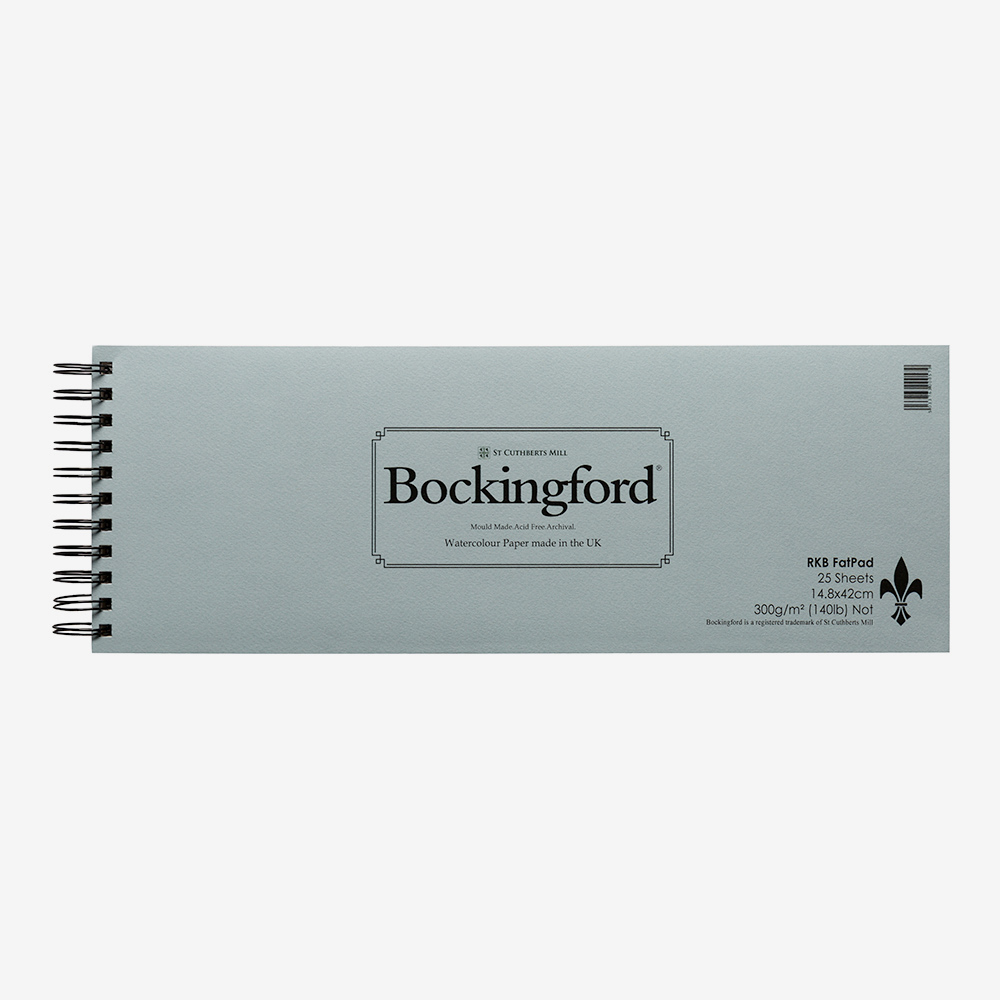 Bockingford Spiral Fat Pad : Landscape : 15x42cm : 16.5x6in : 25 Sheets : Rough | Jackson's Art - View #9