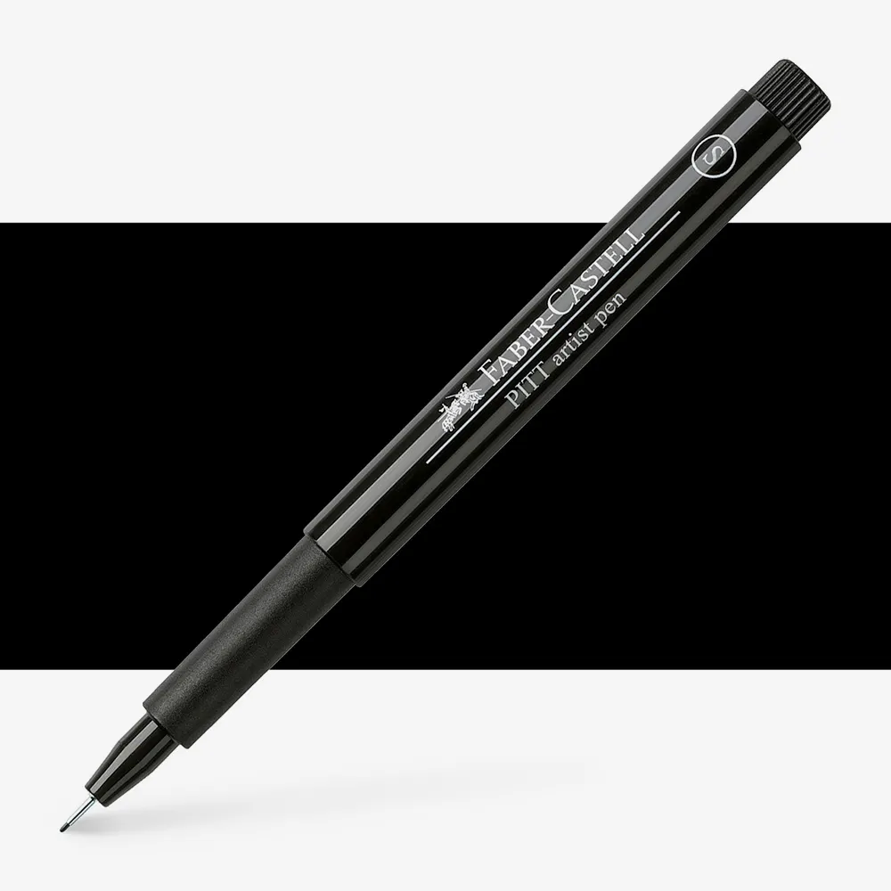 Faber-Castell : Pitt : Artists Brush Pen : Super Fine : Black