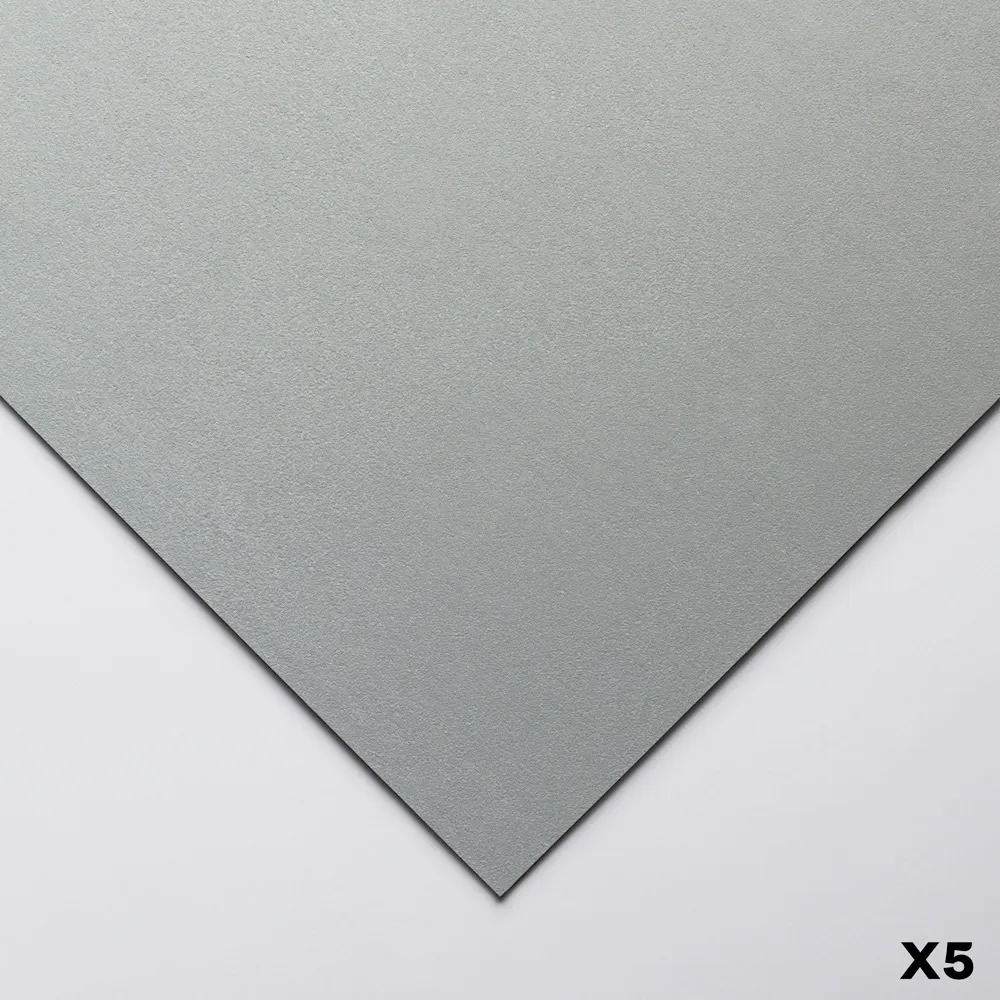 Clairefontaine : Pastelmat : Pastel Paper : Pack Of 5 Sheets : 24x32cm (Apx.9x13in) : Light Blue