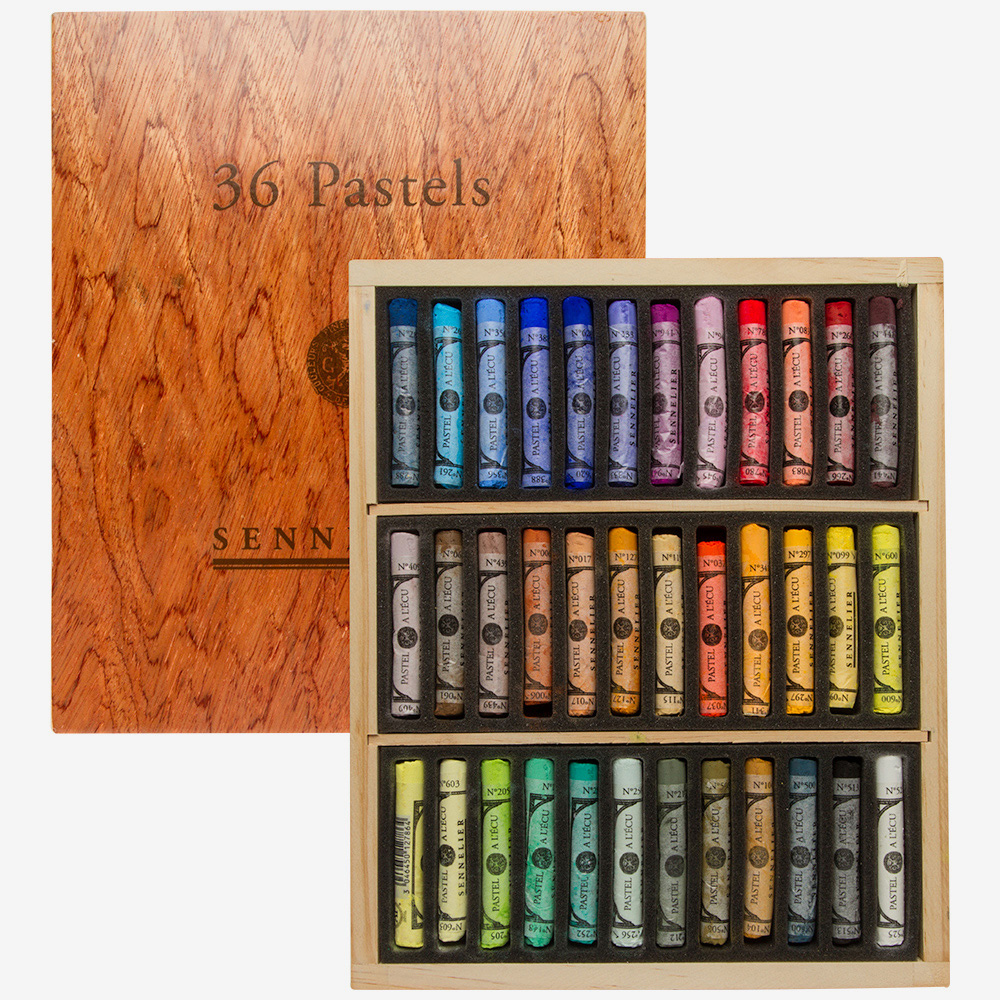 SENNELIER Soft Pastel 32本セット Sennelier Soft Pastel : Wooden Box Set Of 36 | Jackson's Art