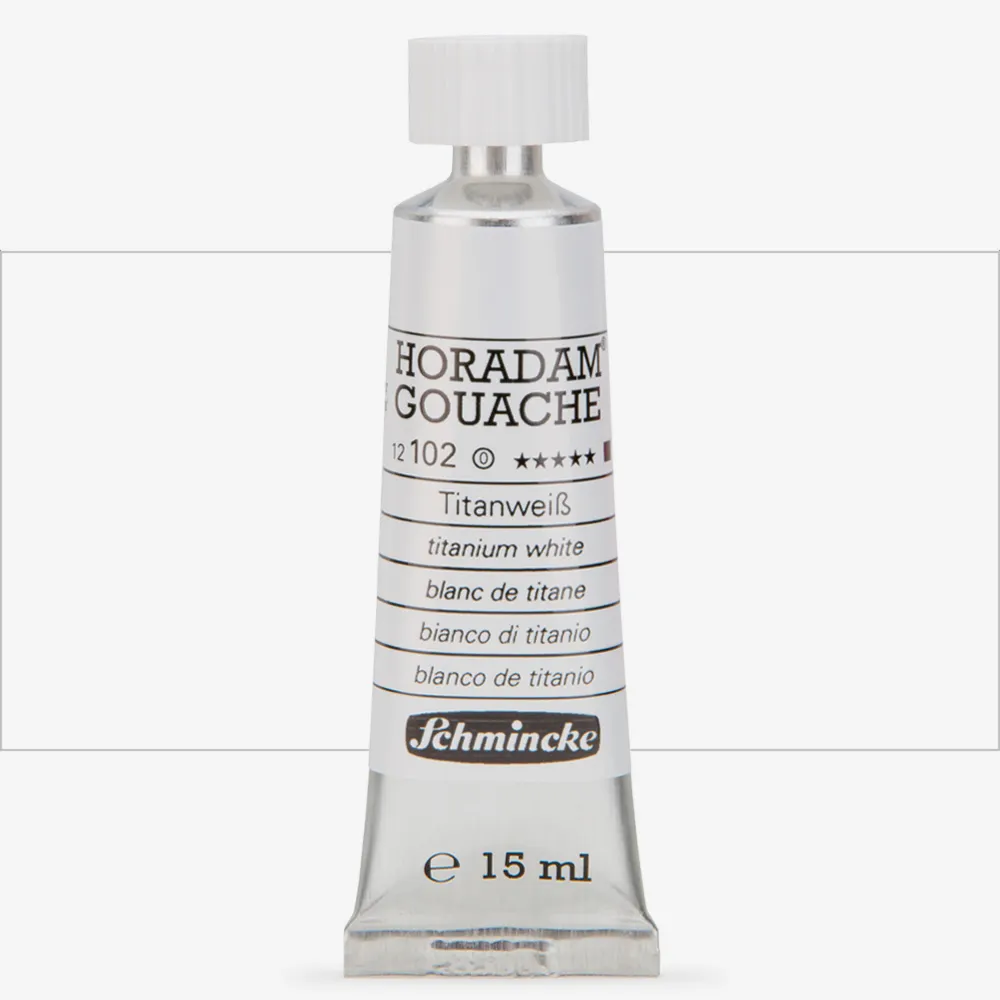 Schmincke : Horadam Gouache Paint : 15ml : Titanium White