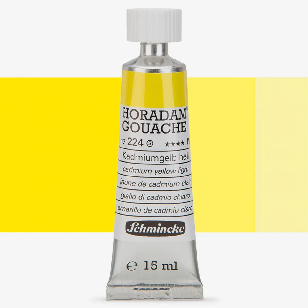 Schmincke : Horadam Gouache Paint : 15ml : Cadmium Yellow Light