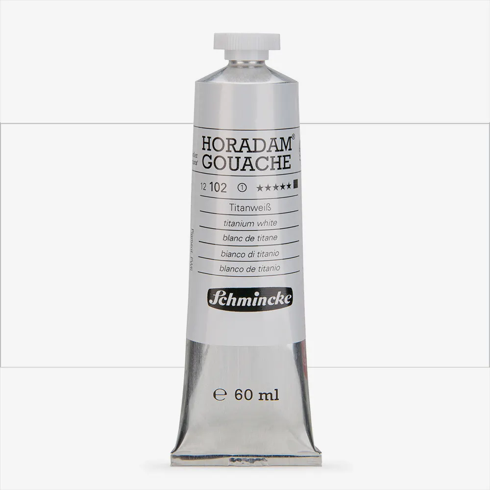 Schmincke : Horadam Gouache Paint : 60ml : Titanium White