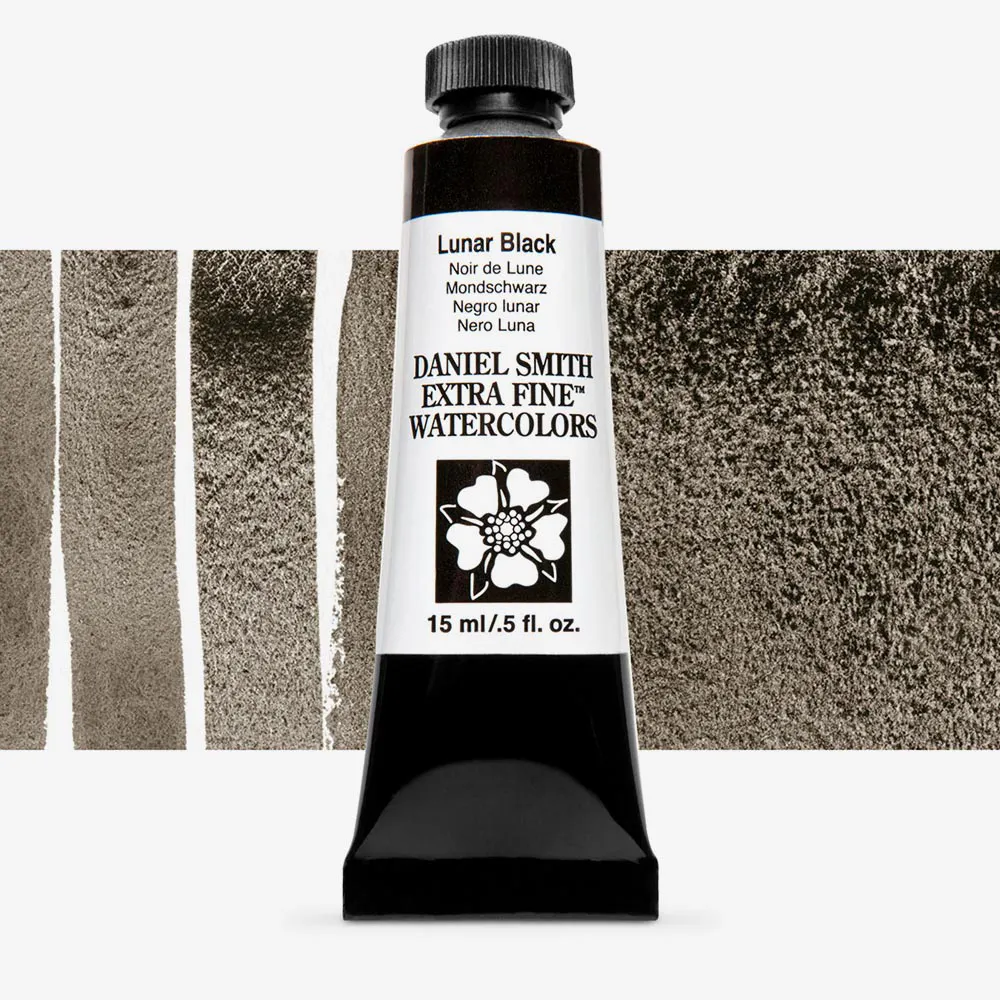 Daniel Smith : Watercolor Paint : 15ml : Lunar Black : Series 1