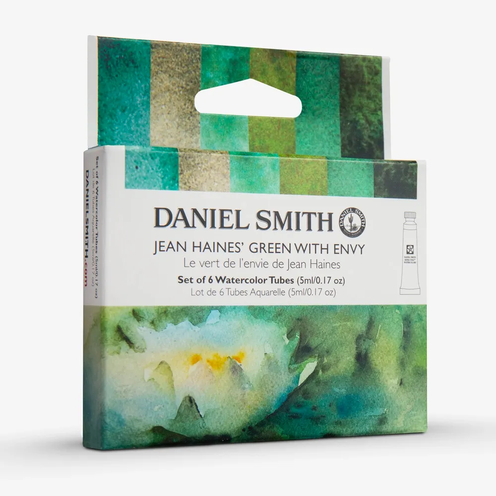 Daniel Smith : Watercolour Paint : 5ml : Jean Haines' Green With Envy Set Of 6
