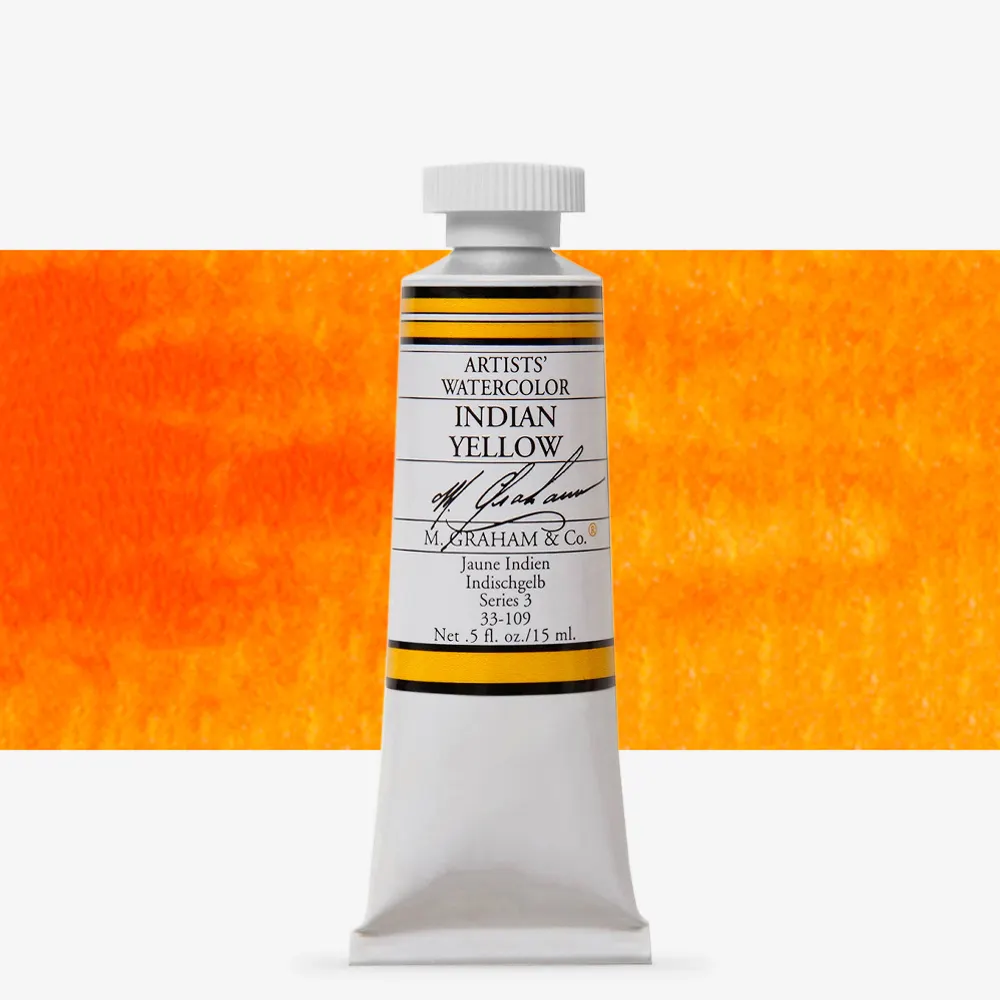 M. Graham : Artists' Watercolor Paint : 15ml : Indian Yellow