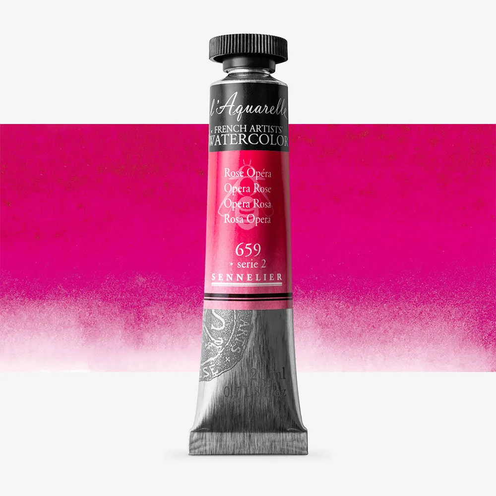 Sennelier : Watercolor Paint : 21ml : Opera Rose