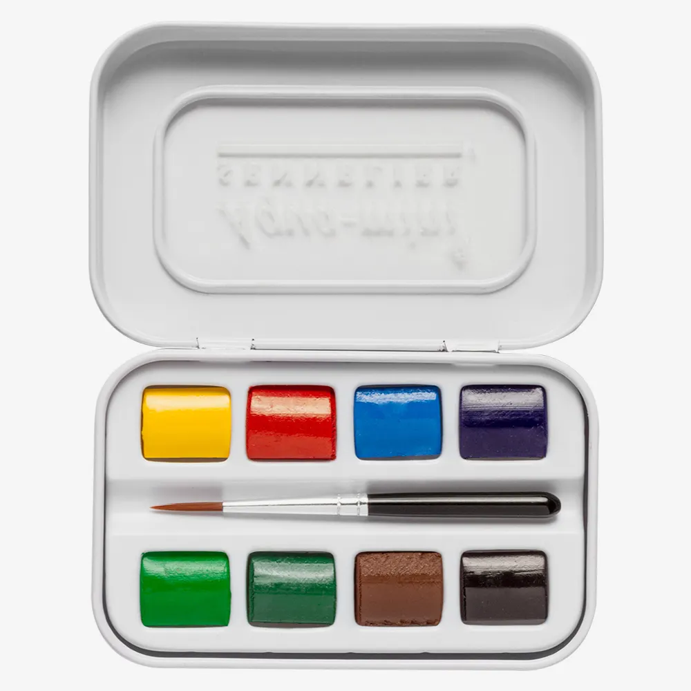 Sennelier : Watercolor Paint : Half Pan : Aqua Mini Set Of 8