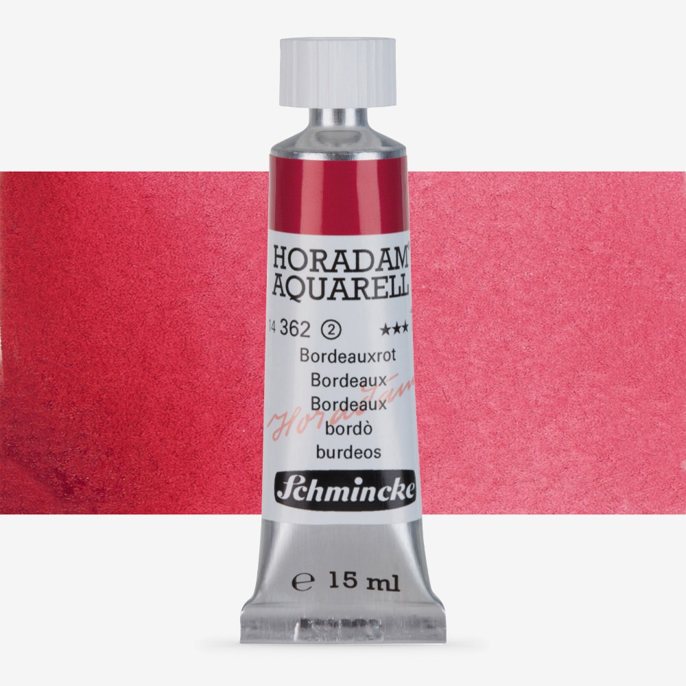 Schmincke : Horadam Watercolor Paint : 15ml : Bordeaux