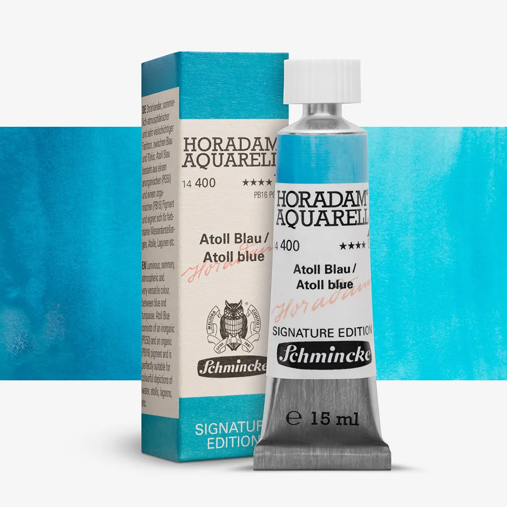Schmincke : Horadam Watercolor Paint : 15ml : Atoll Blue
