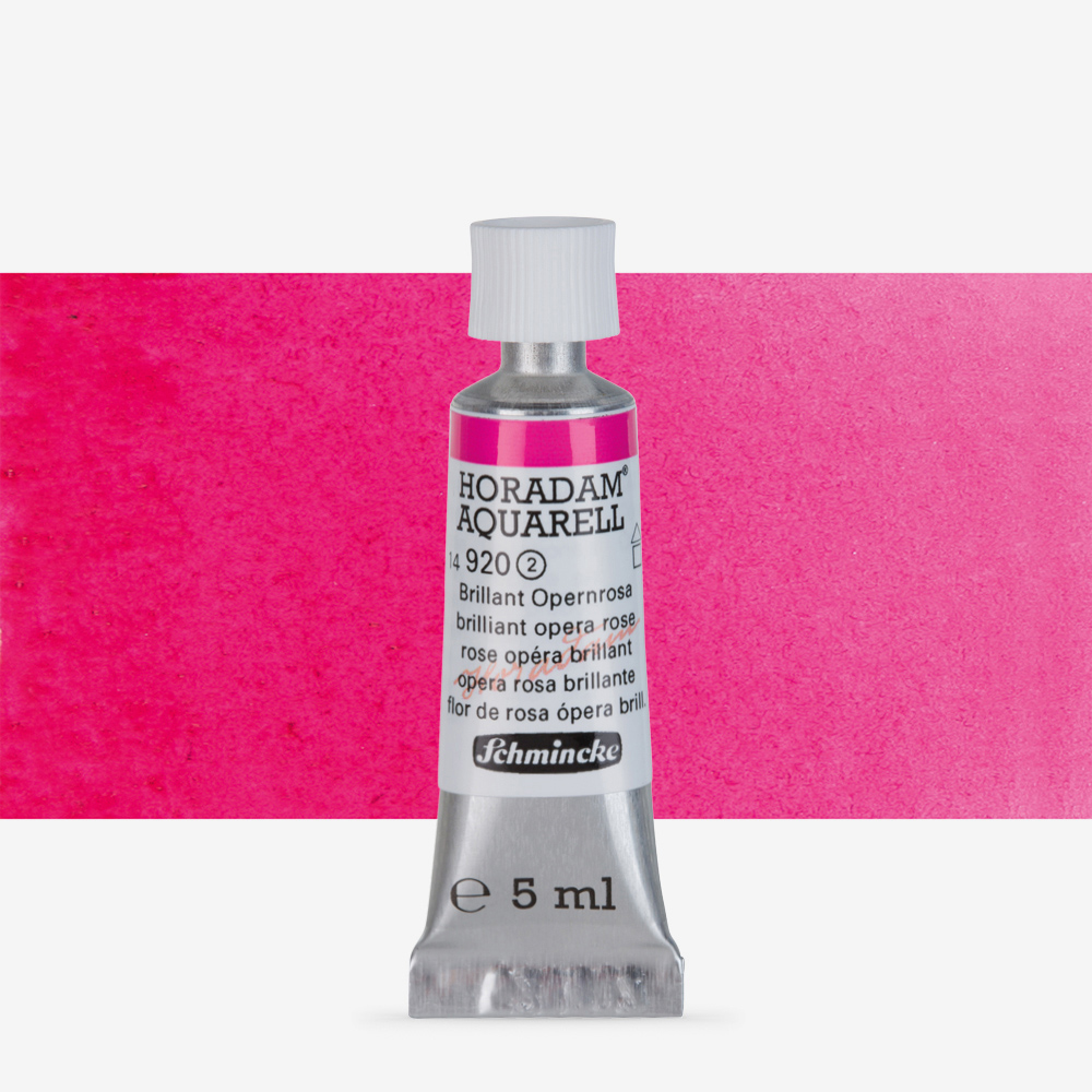 Schmincke Horadam Watercolour Paint : 5ml : Brilliant Opera Rose ...