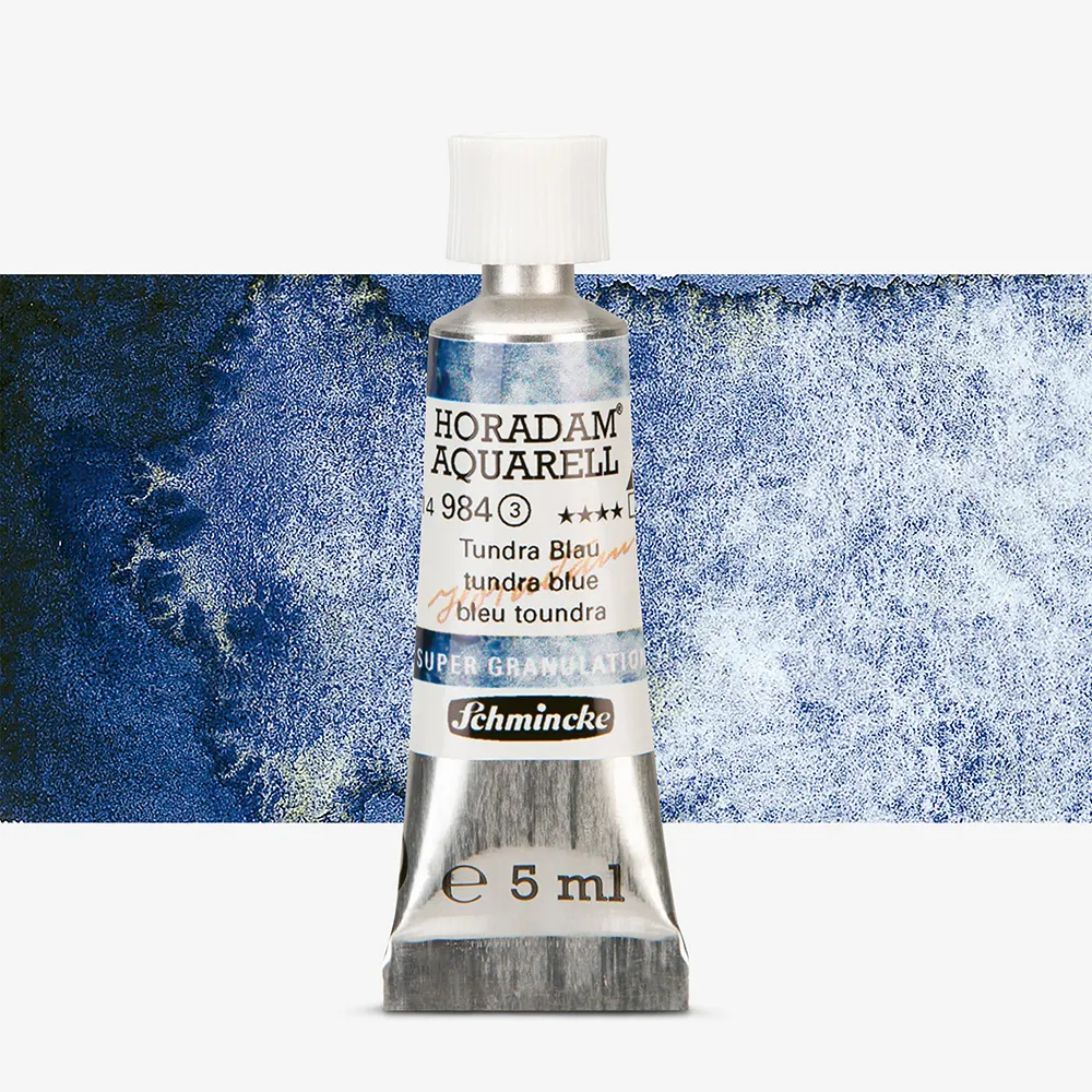 Schmincke : Horadam Watercolour Paint : Supergranulation : 5ml : Tundra Blue