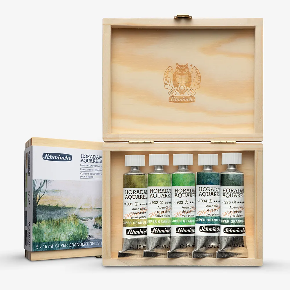 Schmincke : Horadam Watercolour Paint : Supergranulation : 15ml : Shire : Set Of 5