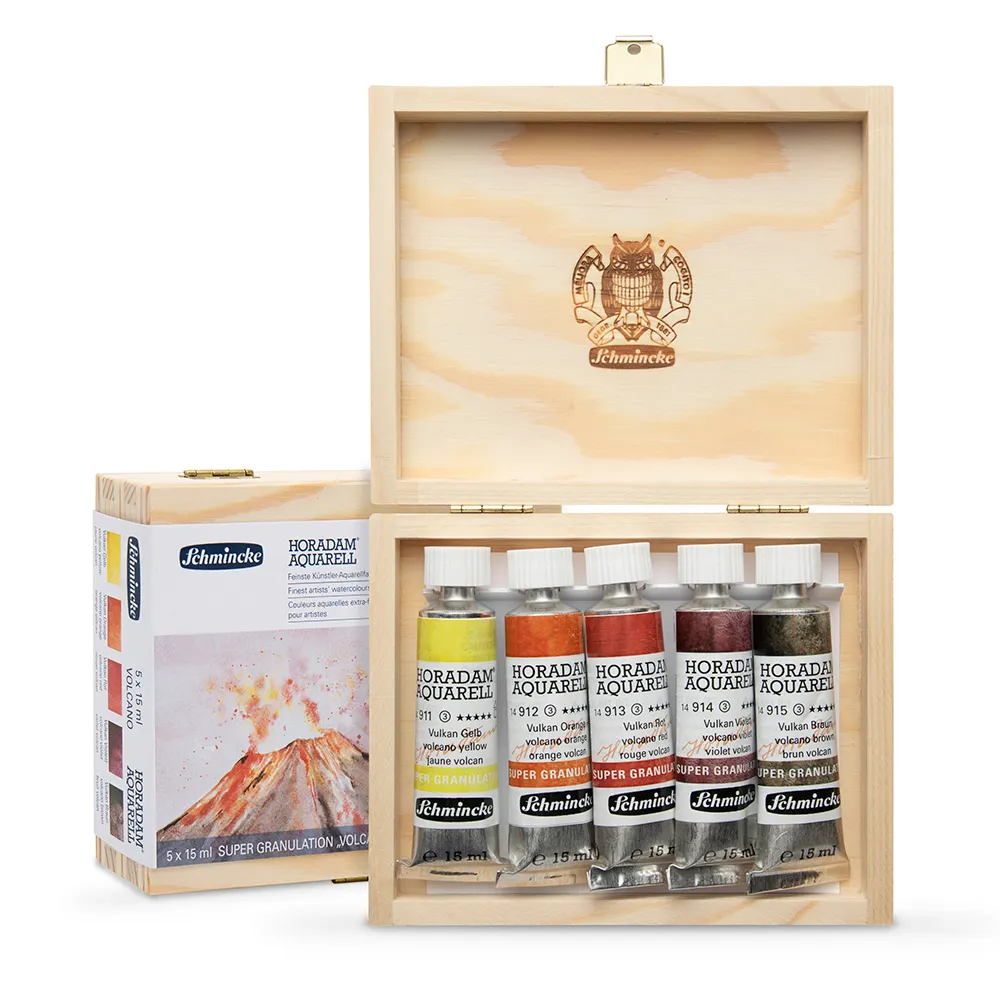 Schmincke : Horadam Watercolour Paint : Supergranulation : 15ml : Volcano : Set Of 5