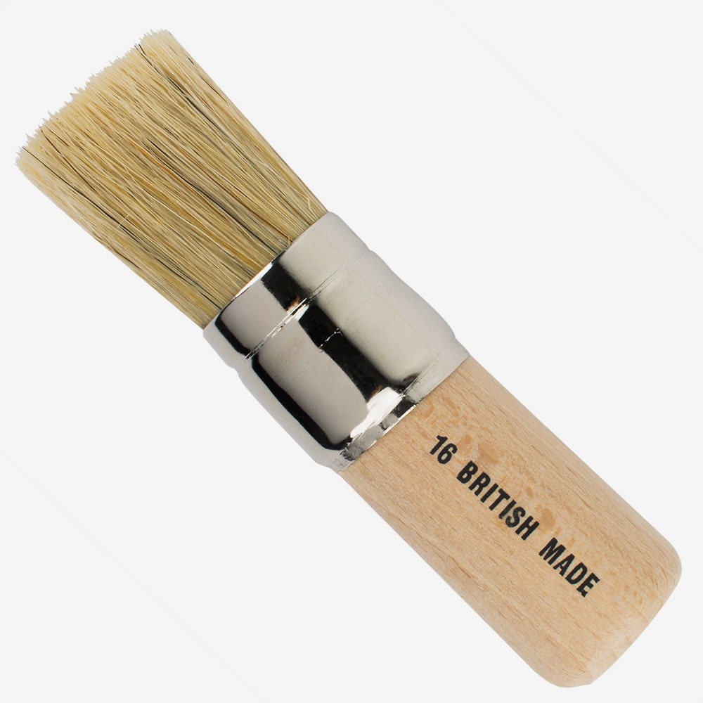 Handover : White Bristle Stencil Brush : #16 - 1 In