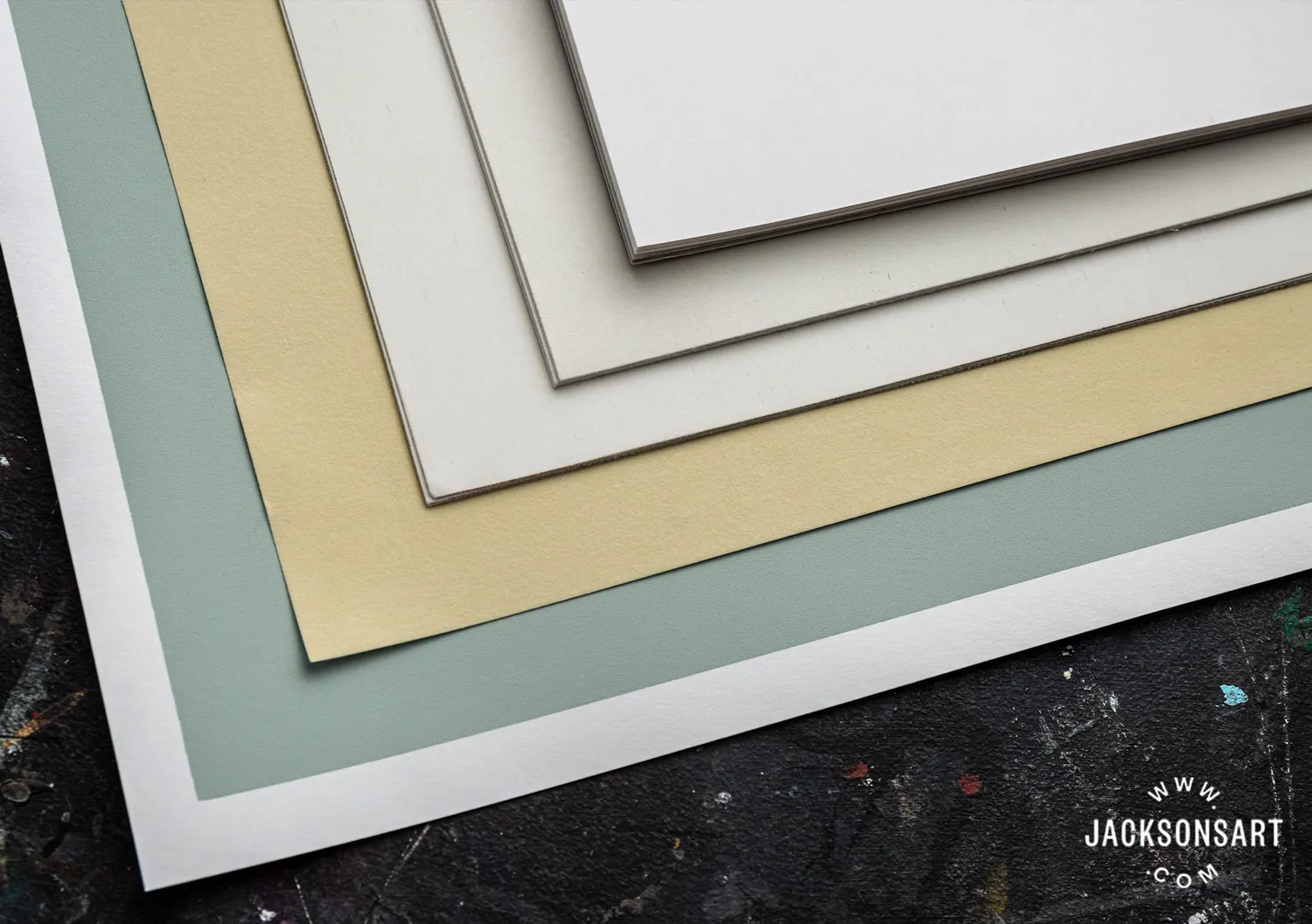 A range of different pastel papers
