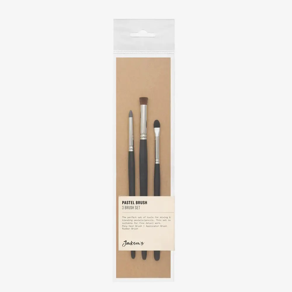 Jackson's Pastel Brush Contains Blender Brush and Silicone Tool
