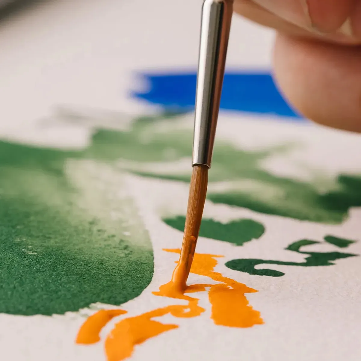 Gouache painting, Understanding Brush Shape Names, Hair, and Applications