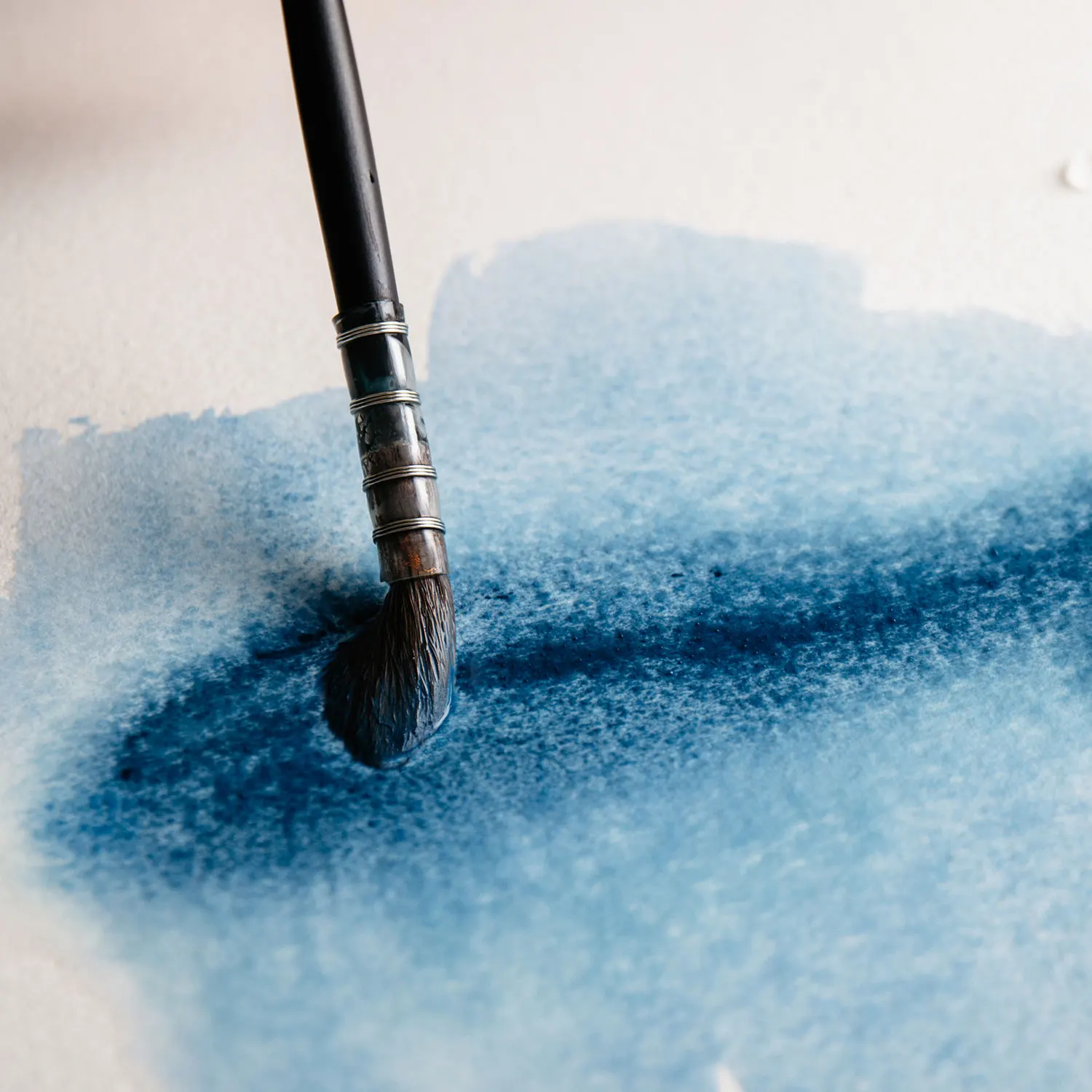 Schmincke Supergranulation Watercolour Painting being painted out