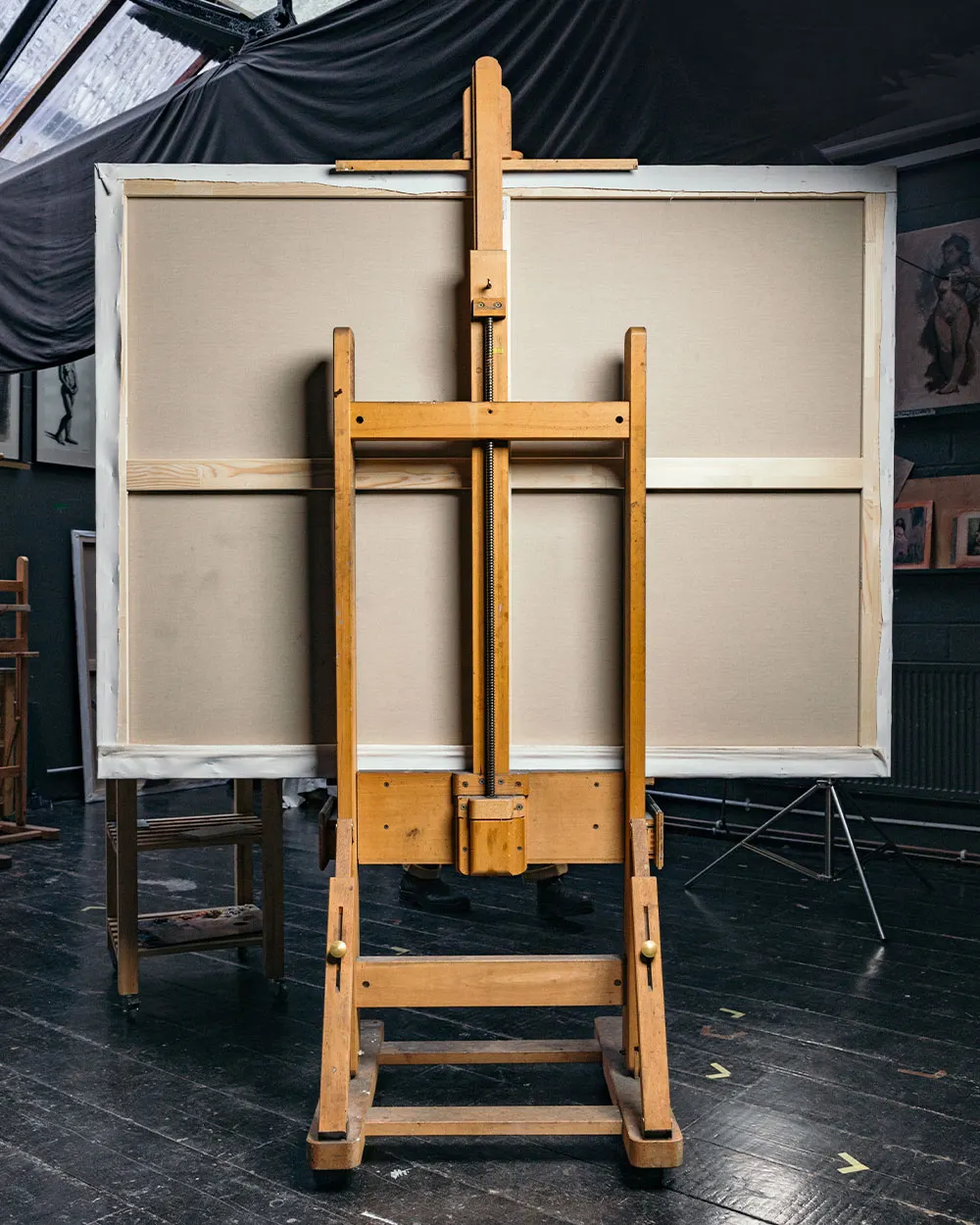 Easel in an artist studio