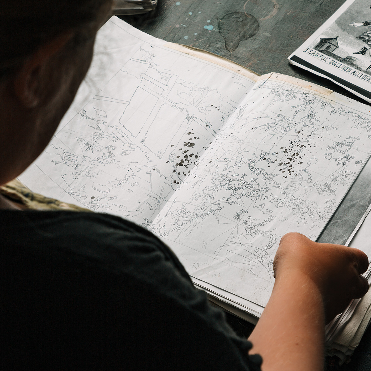  Curved drawing papers