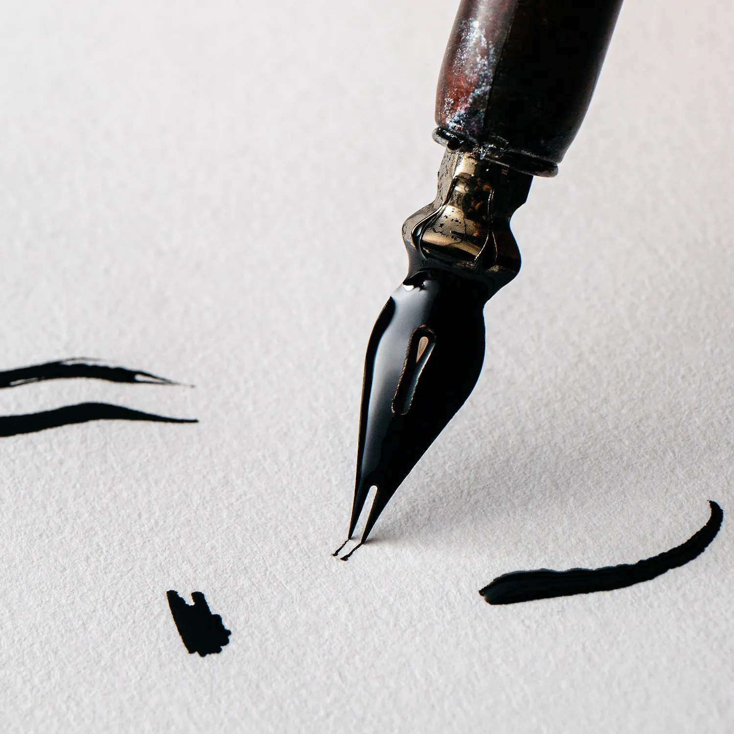 Calligraphy pen up close