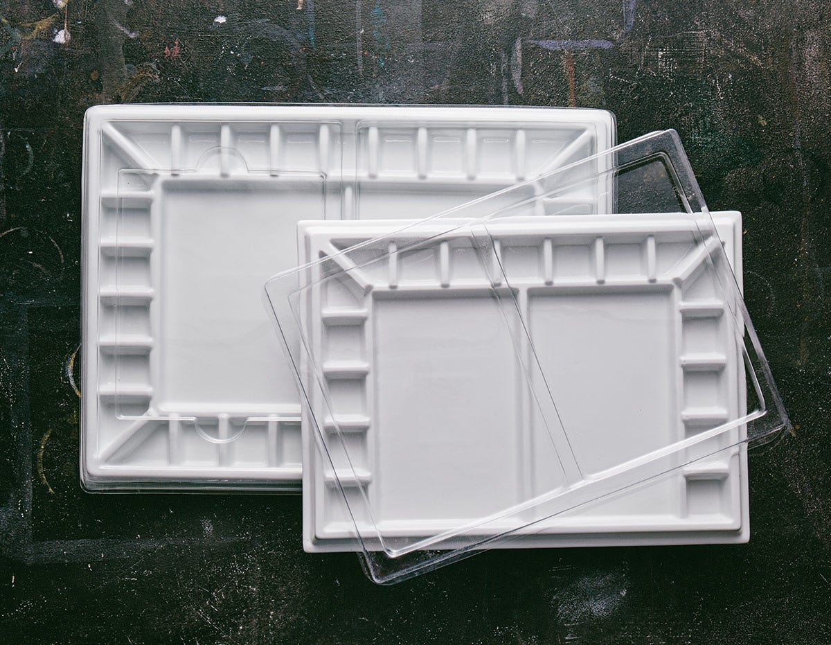 Stay wet palettes are designed to keep acrylic paints wet and workable over an extended period of time.