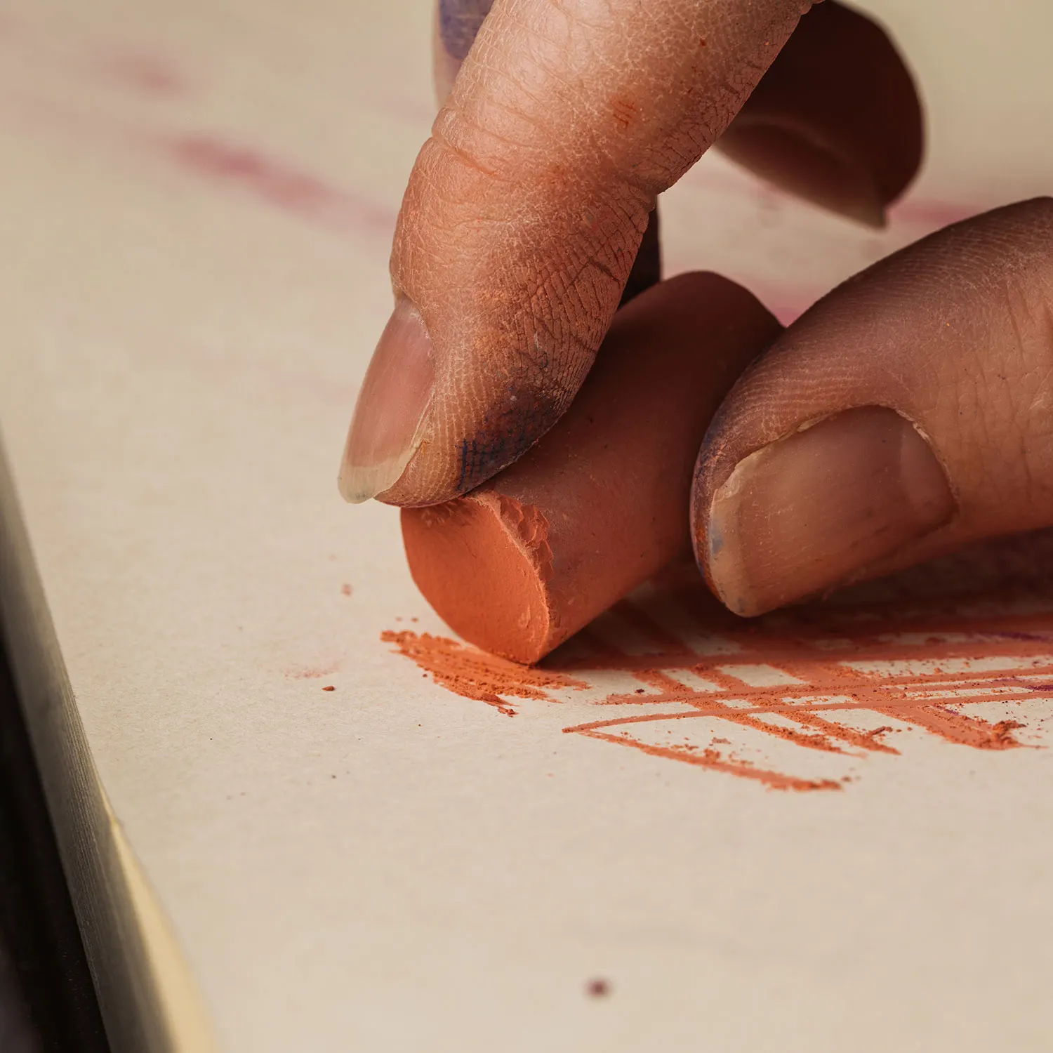 Soft Pastel being used on fine art pastel paper | Pastel Painting - Getting Started